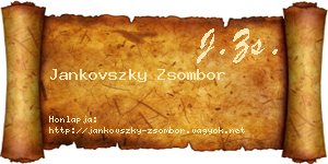 Jankovszky Zsombor névjegykártya