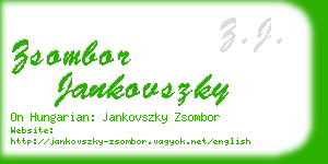 zsombor jankovszky business card